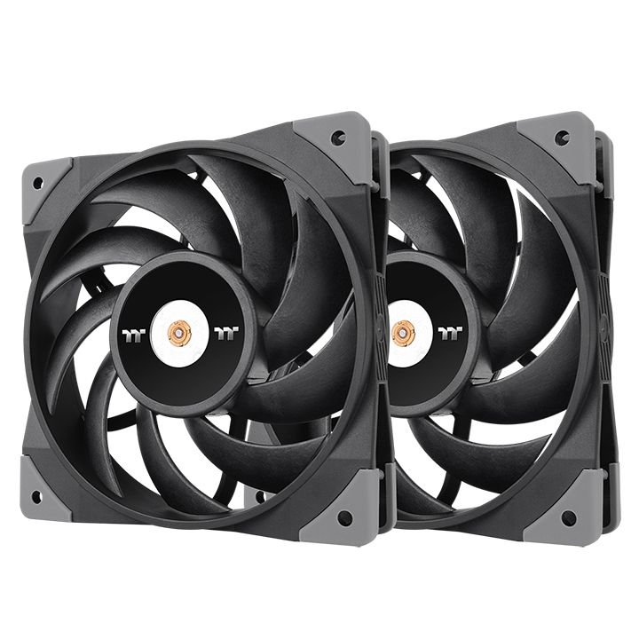 [CL-F082-PL12BL-A] Thermaltake TOUGHFAN 12 Case per computer Ventilatore 12 cm Nero 2 pz