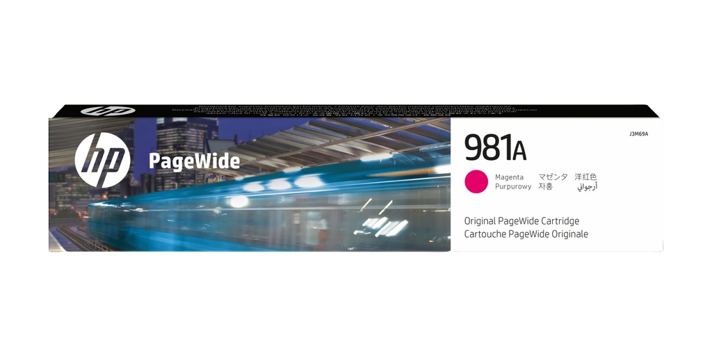 [J3M69A] HP Cartuccia magenta originale 981A PageWide