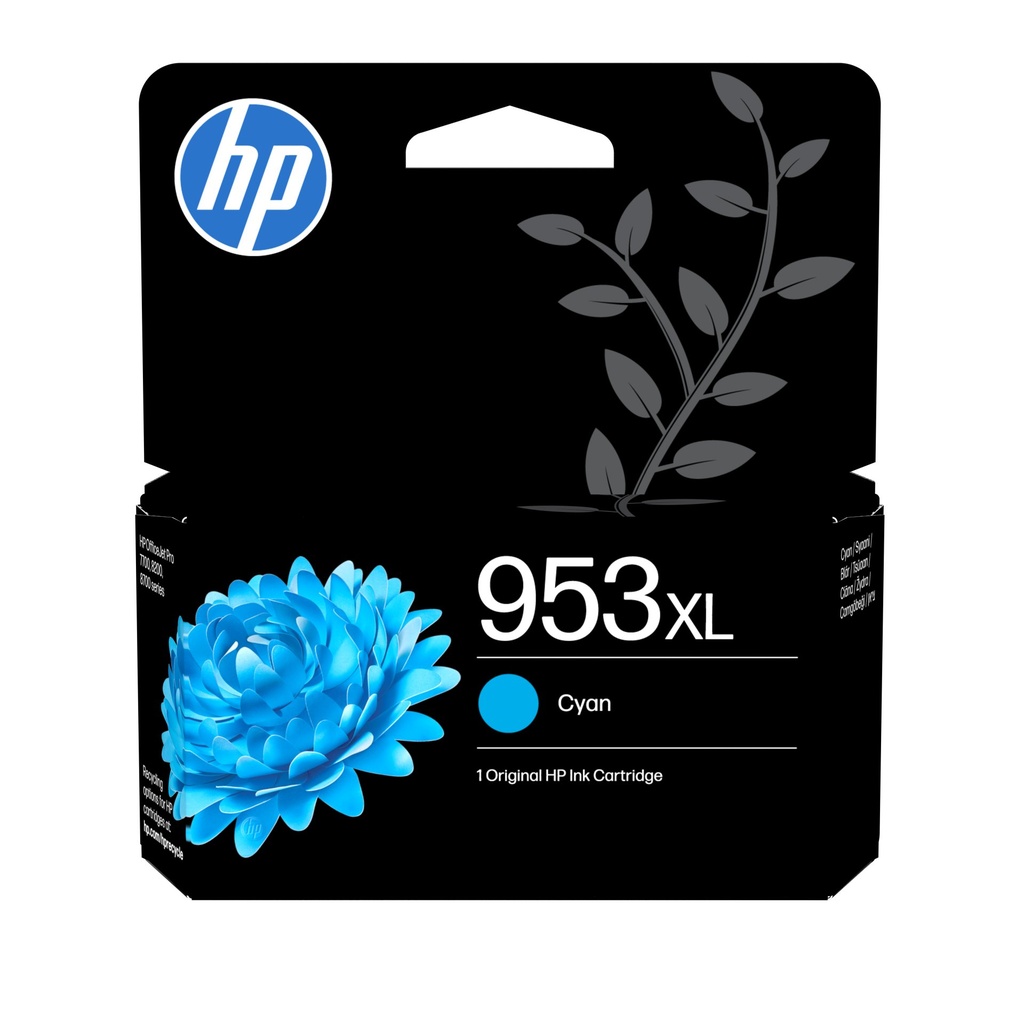 [F6U16AE] HP Cartuccia inchiostro ciano originale ad alta capacità 953XL