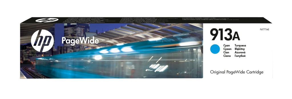[F6T77AE] HP Cartuccia ciano originale 913A PageWide