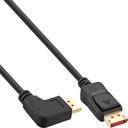 Cavo DisplayPort InLine 8K (UHD2) angolato a sinistra Nero 2m