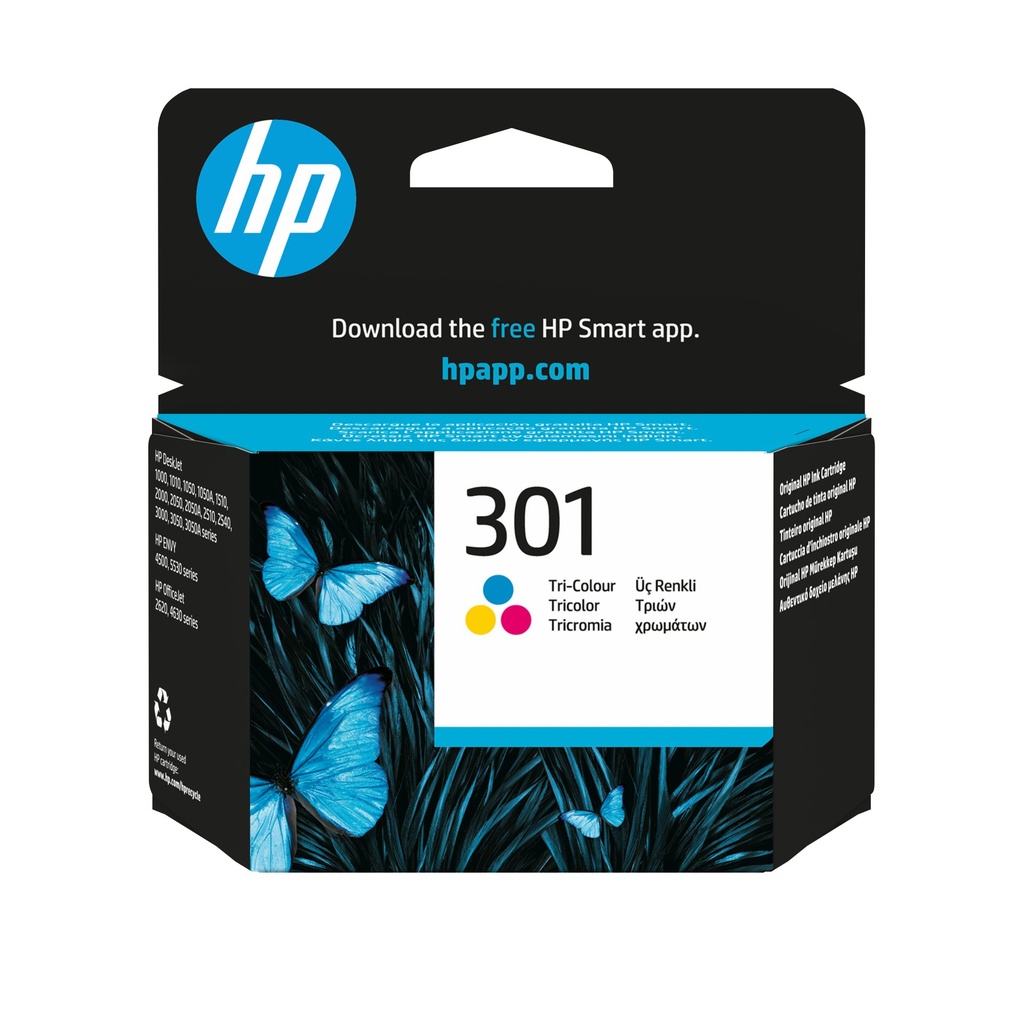 [CH562EE] HP Cartuccia originale inchiostro tricromia 301