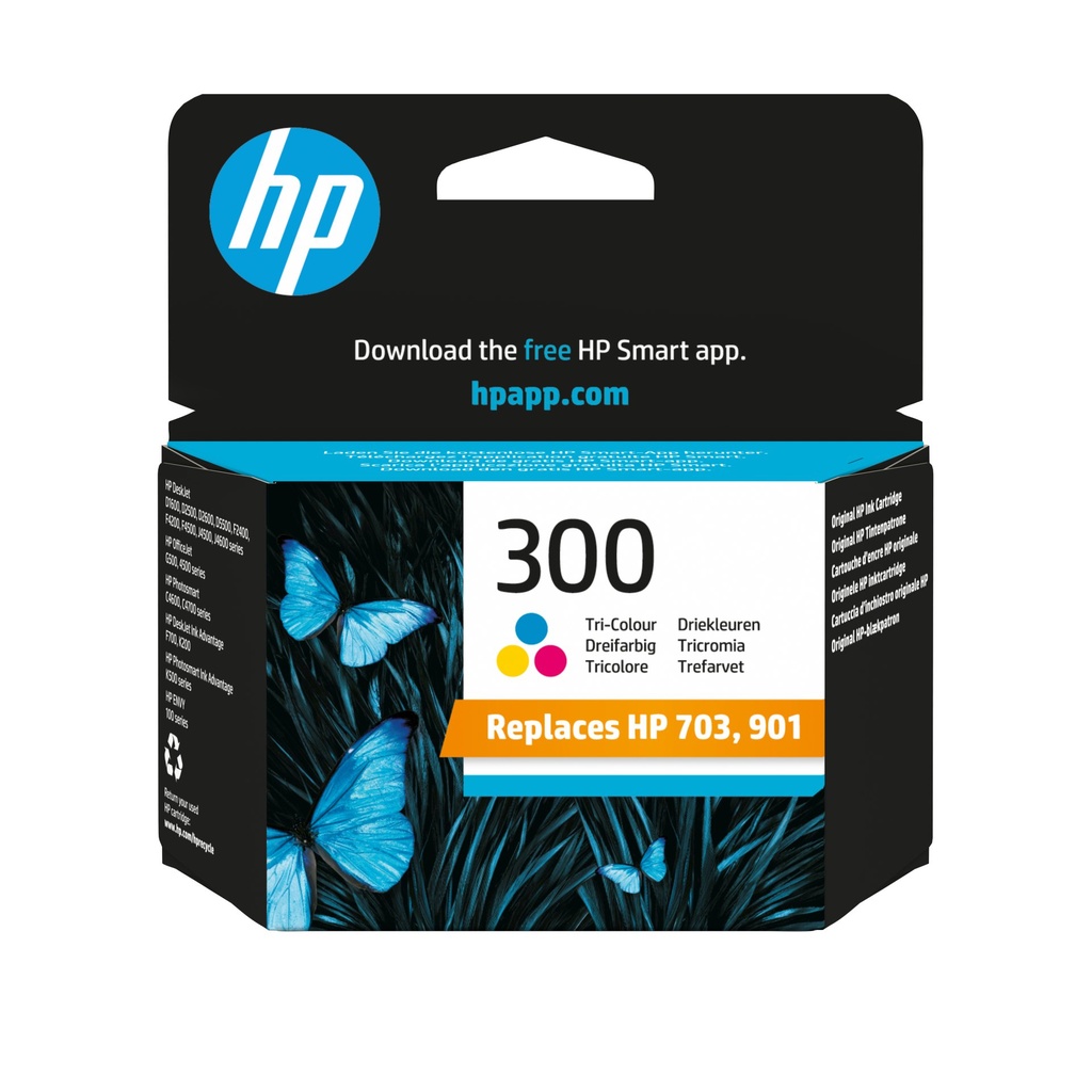[CC643EE] Cartuccia HP d'inchiostro differenti colori CC643EE 300 165 pagine