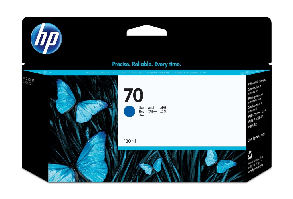 [C9458A] HP Cartuccia inchiostro blu 70, 130 ml