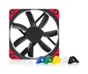 Noctua NF-S12A PWM chromax.black.swap Case per computer Ventilatore 12 cm Nero 1 pz