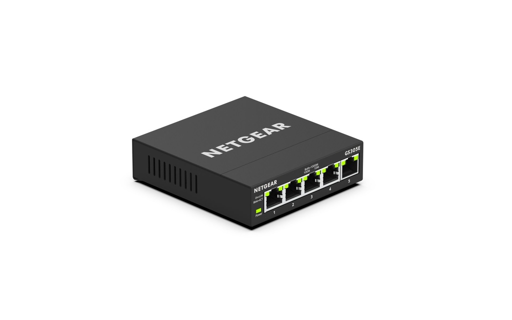 [GS305E-100PES] NETGEAR GS305E Gestito Gigabit Ethernet (10/100/1000) Nero