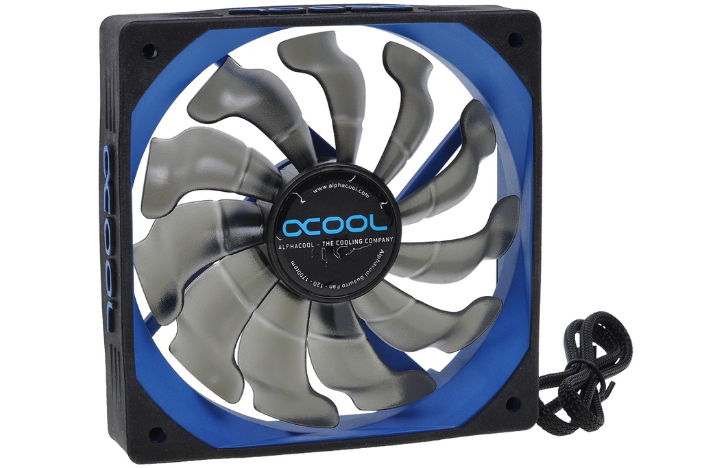 [24684] Alphacool 24684 sistema di raffreddamento per computer Universale Ventilatore 12 cm Nero, Blu 1 pz