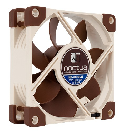 [NF-A8 ULN] Noctua NF-A8 ULN sistema di raffreddamento per computer Case per computer Ventilatore 8 cm Beige, Marrone