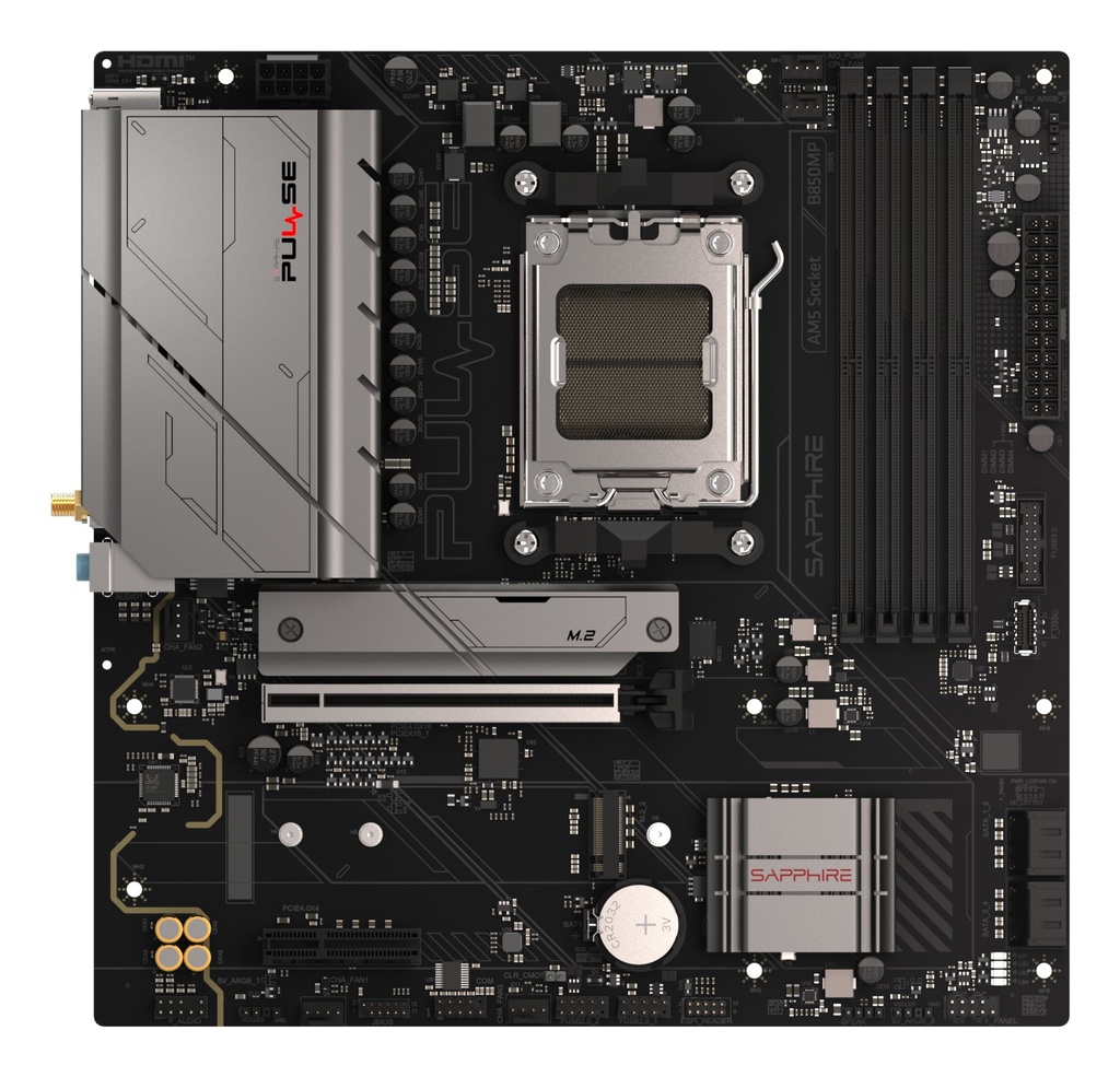 [52123-04-40G] Sapphire PULSE B850M WIFI AMD B850 Socket AM5 micro ATX