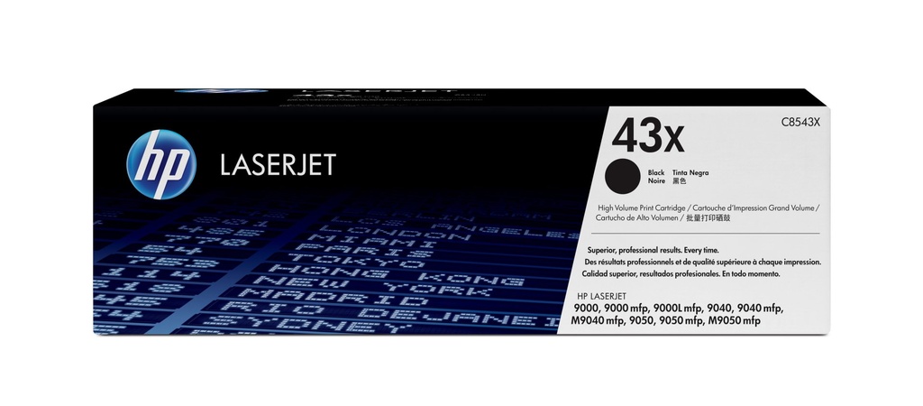 [C8543X] HP Cartuccia Toner originale nero ad alta capacità LaserJet 43X