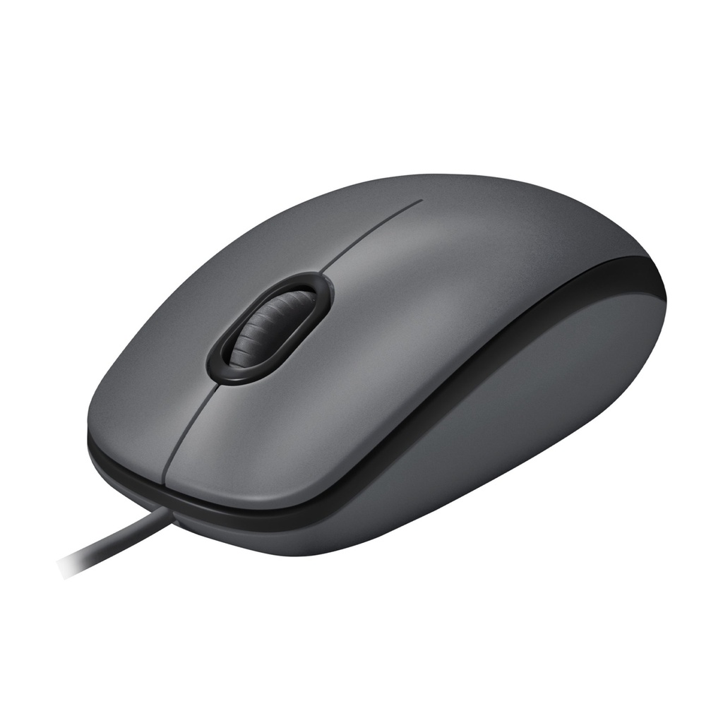 [910-005003] Logitech M100 Mouse USB con Cavo, 3 Pulsanti, Tracciamento Ottico 1000 DPI, Ambidestro, Compatibile con PC, Mac, Laptop