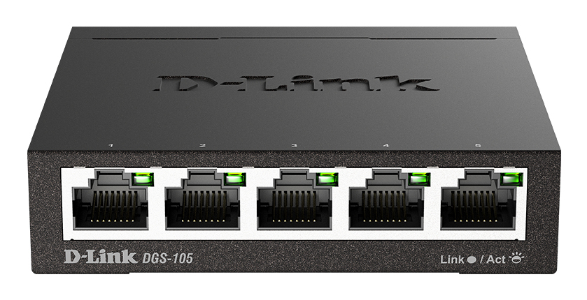 [DGS-105/E] D-Link DGS-105 Non gestito L2 Gigabit Ethernet (10/100/1000) Nero
