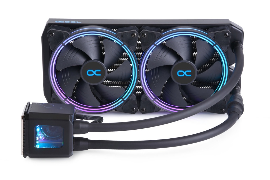 [11729] Alphacool 11729 sistema di raffreddamento per computer Processore Raffreddatore di liquidi tutto in uno 14 cm Nero 1 pz