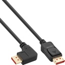 InLine Cavo DisplayPort 1.4, 8K4K, ad angolo retto, nero/oro, 2m