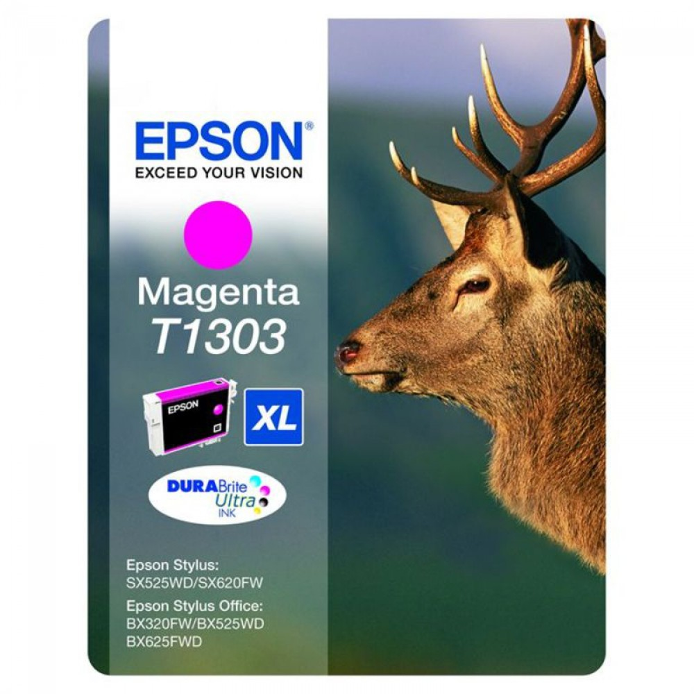 ORIGINAL Epson Cartuccia d'inchiostro magenta C13T13034012 T1303 XL ~765 Seiten 10,1ml