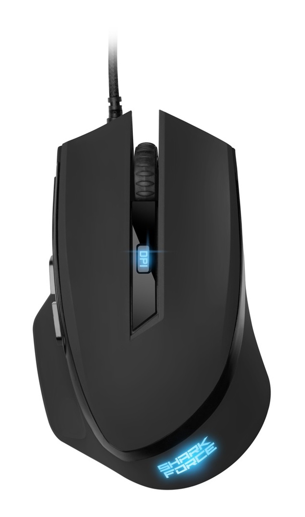 [4044951030439] Sharkoon SHARK Force II mouse Gaming Mano destra USB tipo A Ottico 4200 DPI