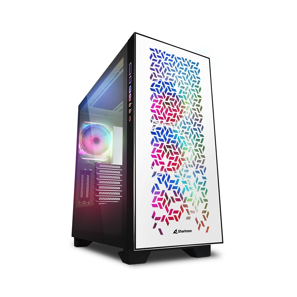 [4044951030422] Case Sharkoon ELITE SHARK CA300H Bianco Big-Tower
