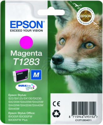 ORIGINAL Epson Cartuccia d'inchiostro magenta C13T12834012 T1283 ~140 Seiten 3,5ml