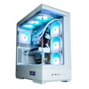 Case Zalman P50 DS Midi Tower ATX RGB Vetro Temperato Bianco