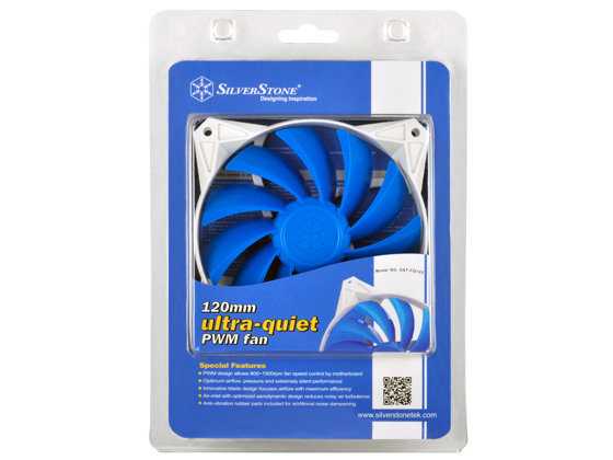 [SST-FQ122] Silverstone SST-FQ122 sistema di raffreddamento per computer Case per computer Ventilatore 12 cm Blu, Bianco
