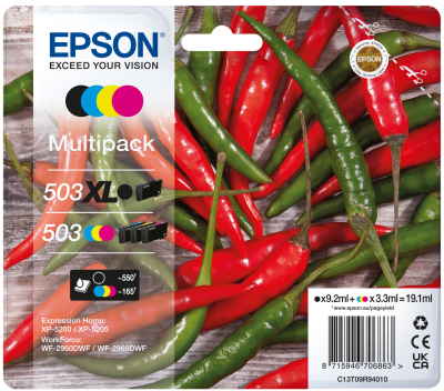 [C13T09R94010] Epson C13T09R94010 cartuccia d'inchiostro 4 pz Originale Resa elevata (XL) Nero, Ciano, Magenta, Giallo