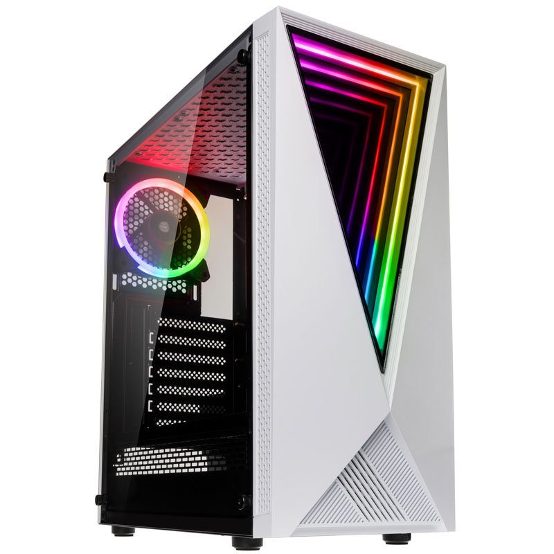 [VOID WHITE] Kolink VOID WHITE computer case Midi Tower Nero, Bianco