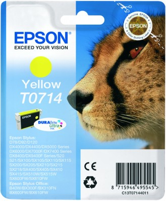 ORIGINAL Epson Cartuccia d'inchiostro giallo C13T07144012 T0714 ~415 Seiten 5,5ml