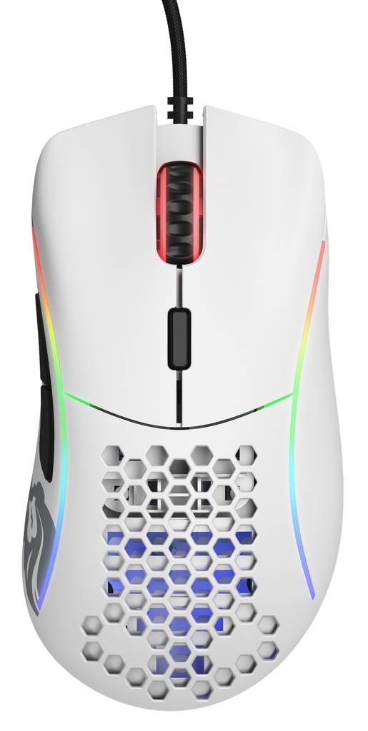 [GD-WHITE] Glorious Gaming Model D mouse Mano destra USB tipo A Ottico 12000 DPI