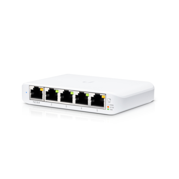 [USW-FLEX-MINI] Ubiquiti UniFi USW Flex Mini Gestito L2 Gigabit Ethernet (10/100/1000) Supporto Power over Ethernet (PoE) Bianco