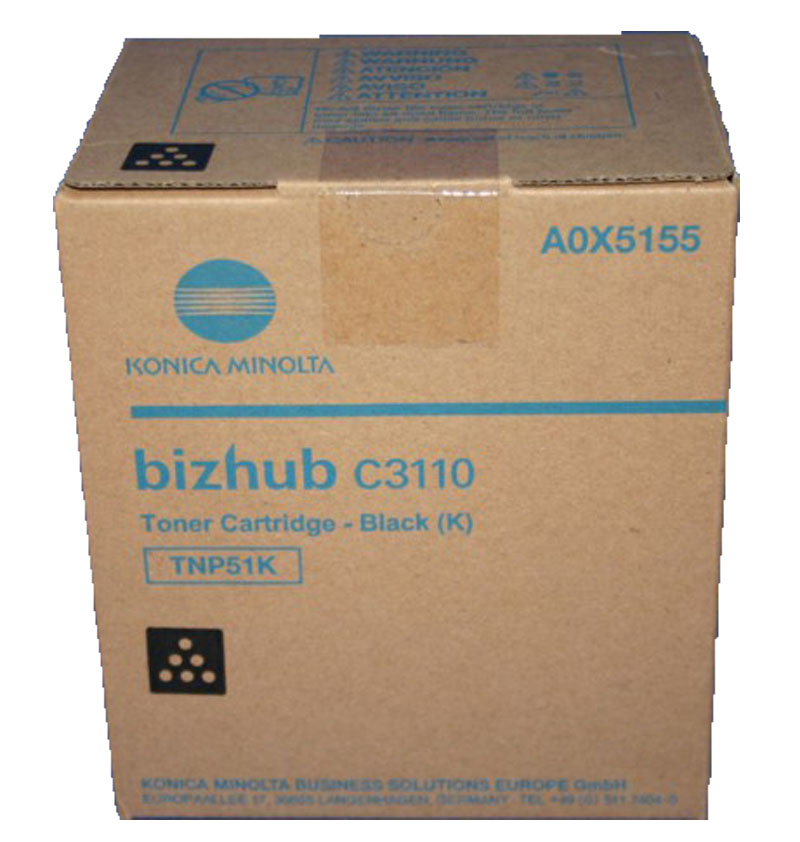 [A0X5155] Konica Minolta TNP-51K cartuccia toner 1 pz Originale Nero
