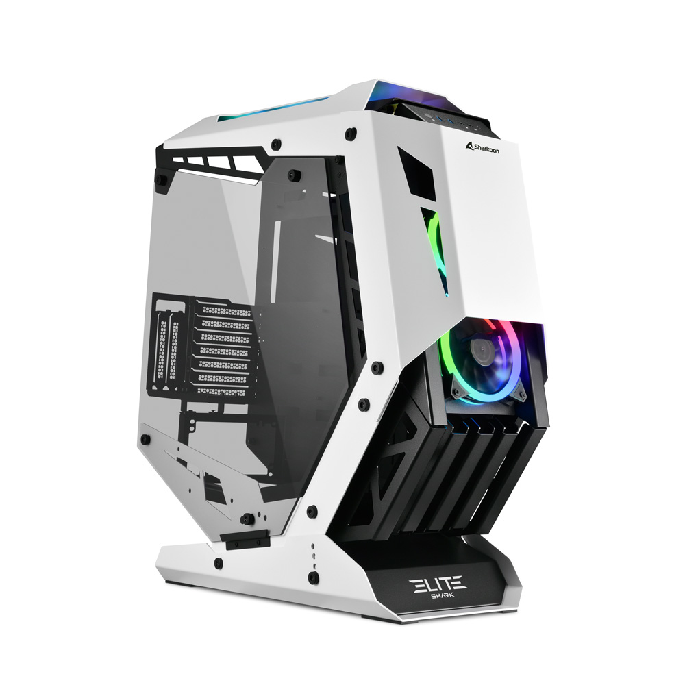 [4044951032112] Case Sharkoon ELITE SHARK CA700 Tower Nero Bianco