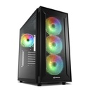 Case Sharkoon TG6M RGB vetro temperato Nero