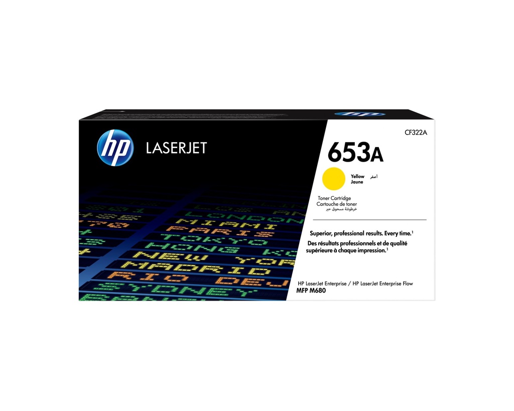 [CF322A] HP Cartuccia toner originale giallo LaserJet 653A
