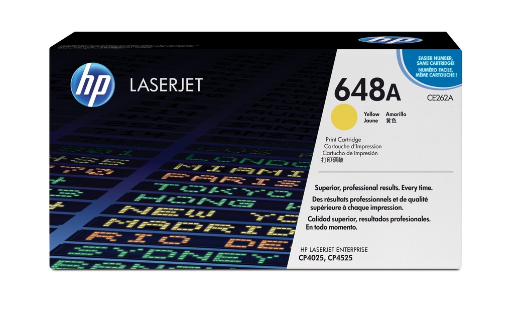 [CE262A] HP Cartuccia Toner originale giallo LaserJet 648A