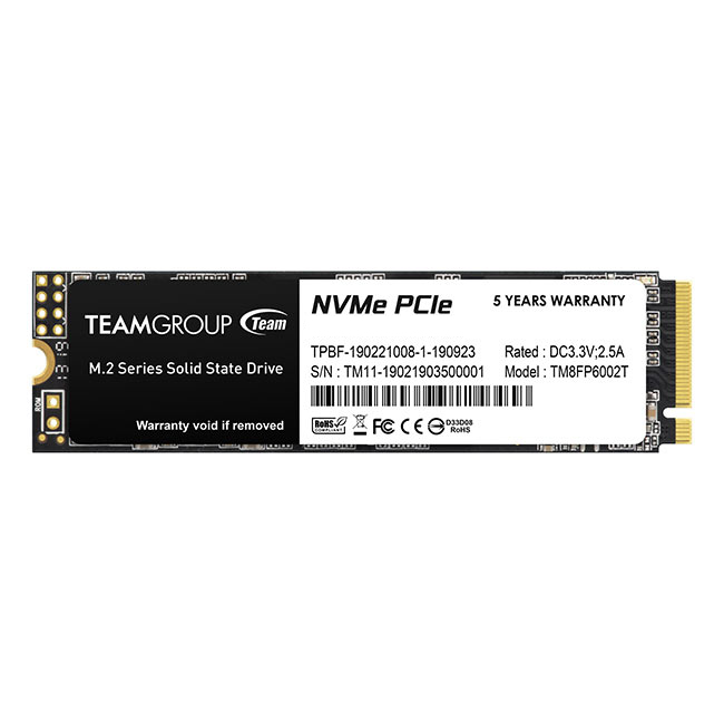 [TM8FP6512G0C101] Team Group MP33 512 GB M.2 PCI Express 3.0 NVMe 3D NAND