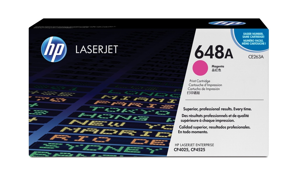 [CE263A] HP Cartuccia Toner originale magenta LaserJet 648A