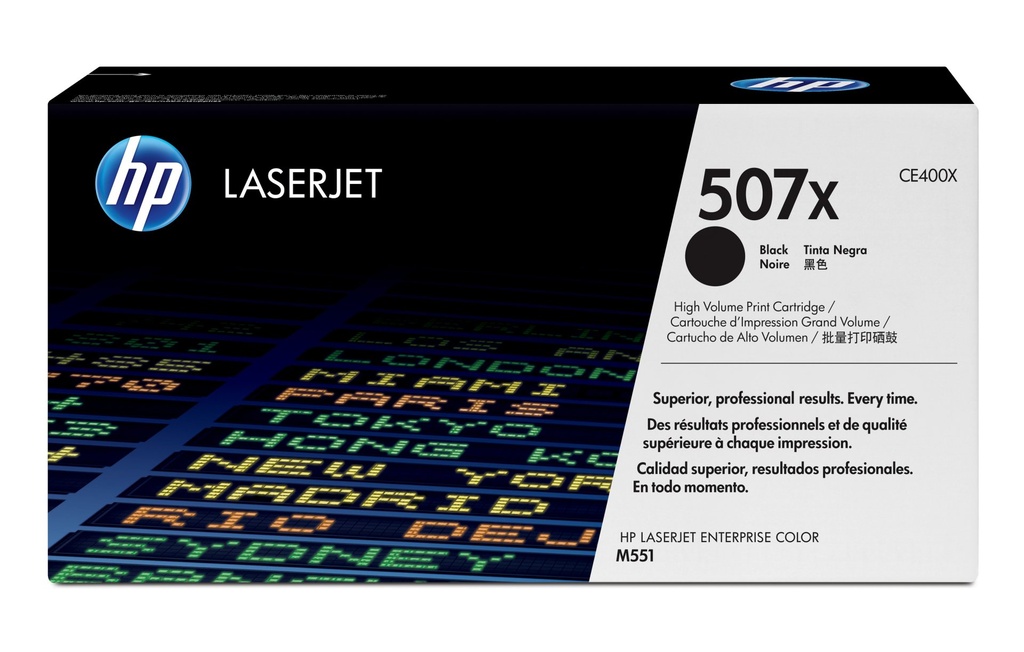 [CE400X] HP Cartuccia Toner originale nero ad alta capacità LaserJet 507X
