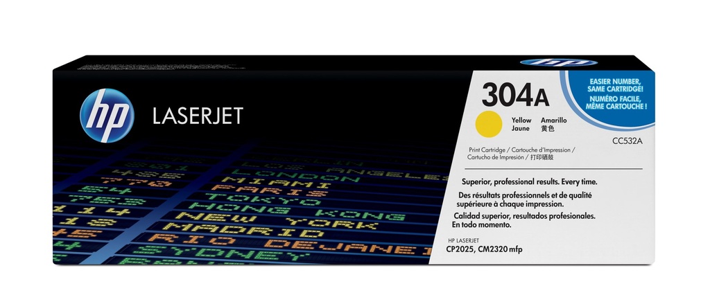 [CC532A] HP Cartuccia Toner originale giallo LaserJet 304A