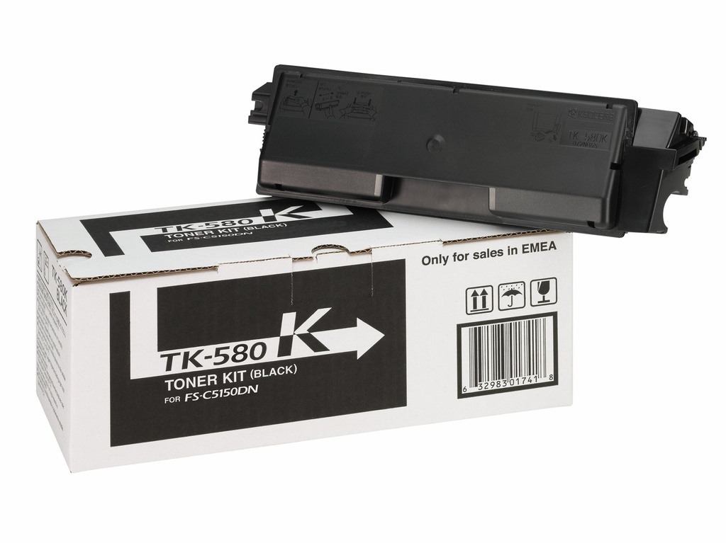 KYOCERA TK-580K cartuccia toner 1 pz Originale Nero