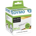 DYMO LW etichette per indirizzi | 28 mm x 89 mm | 2 rotoli da 130 etichette facili da staccare (260 pezzi) | autoadesive | per etichettatrici LabelWriter | originali