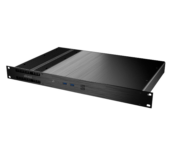 Case Akasa Galileo TU3 Thin-Mini-ITX 1U Nero