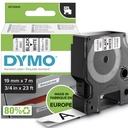 DYMO D1 etichette originali | stampa nera su bianco | 19 mm x 7 m | etichette autoadesive per etichettatrice LabelManager | 1 Pezzo
