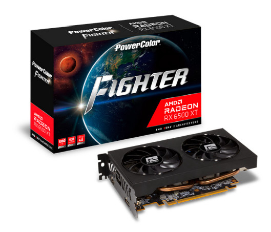 [AXRX 6500XT 4GBD6-DH/OC] PowerColor AXRX 6500XT 4GBD6-DH/OC scheda video AMD Radeon RX 6500 XT 4 GB GDDR6