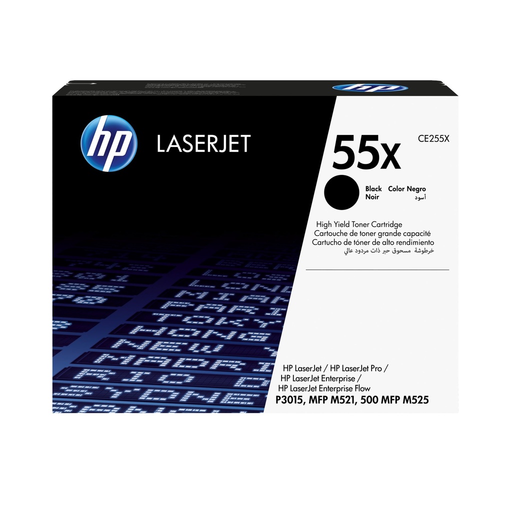 [CE255X] HP Cartuccia Toner originale nero ad alta capacità LaserJet 55X