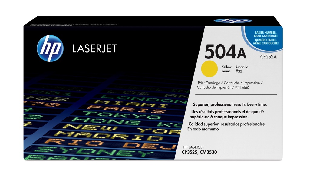 [CE252A] HP Cartuccia Toner originale giallo LaserJet 504A