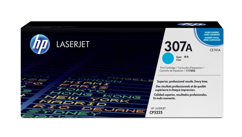 [CE741A] HP Cartuccia Toner originale ciano LaserJet 307A