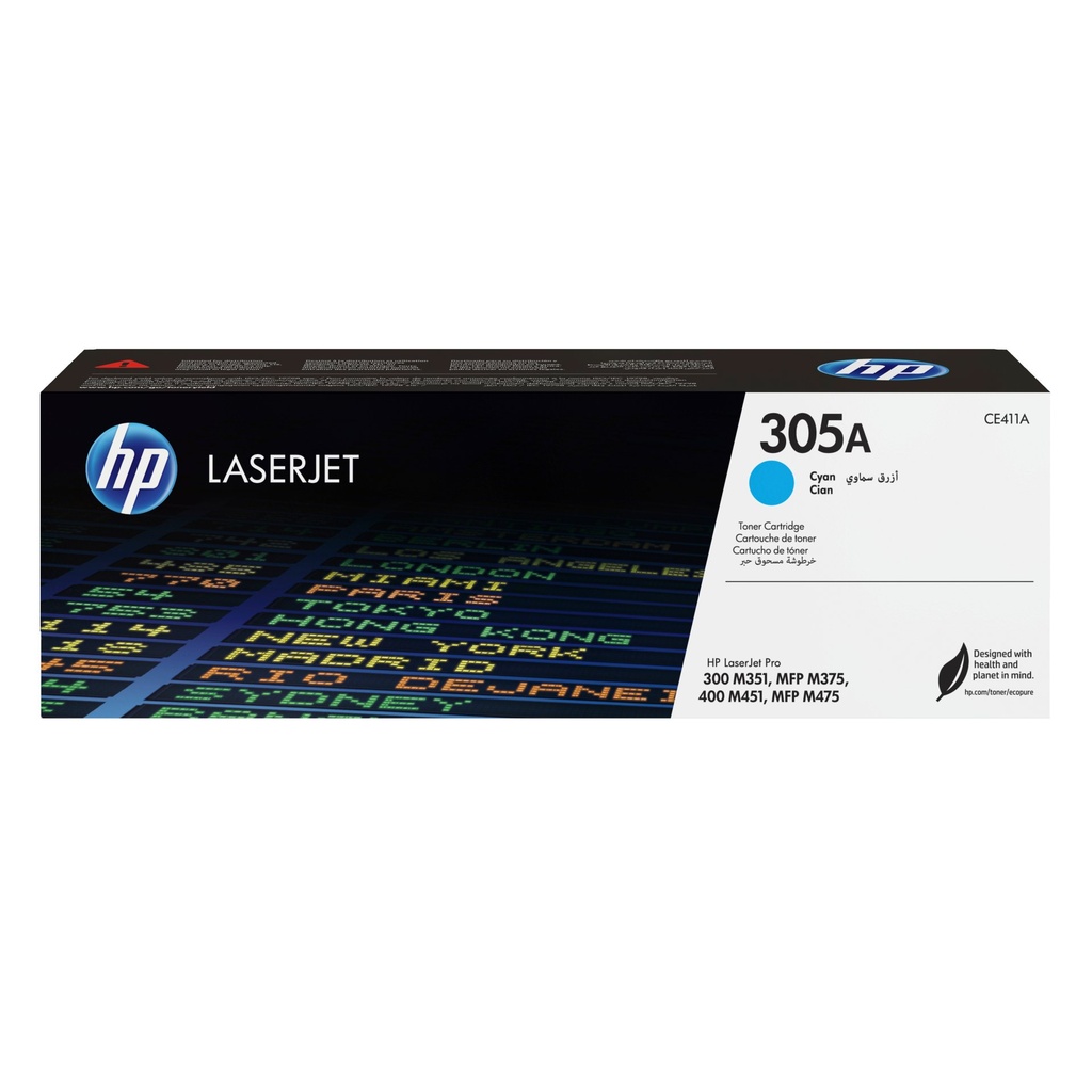 [CE411A] HP Cartuccia Toner originale ciano LaserJet 305A