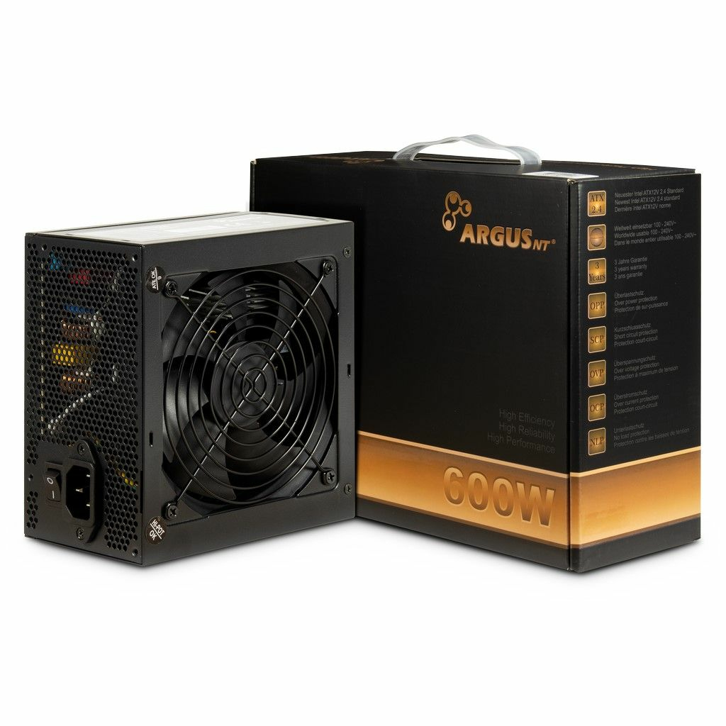 [88882178] Inter-Tech Argus BPS-600 alimentatore per computer 600 W 20+4 pin ATX ATX Nero
