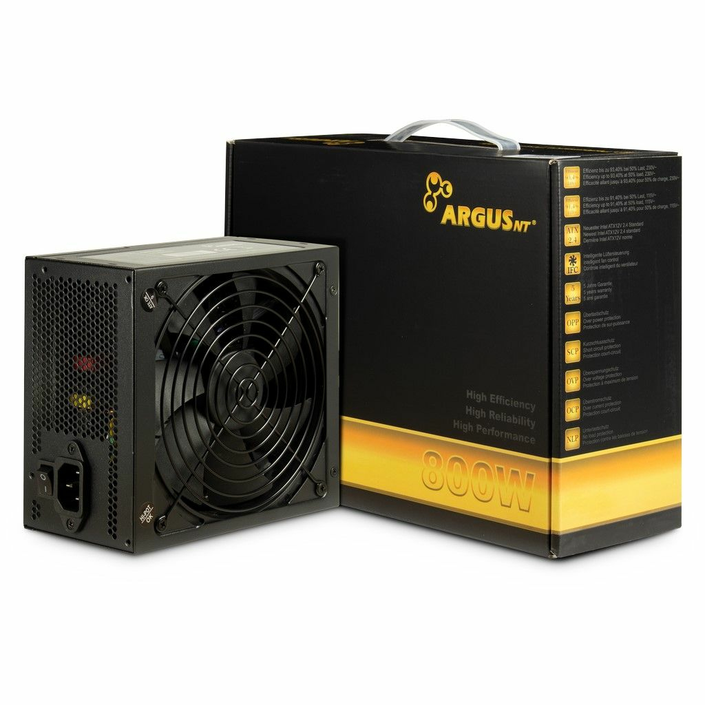 [88882186] Inter-Tech ArgusNT GPS-800 alimentatore per computer 800 W 20+4 pin ATX ATX Nero
