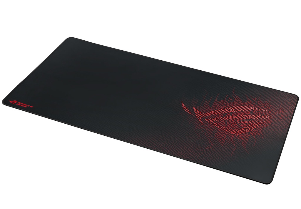 [90MP00K1-B0UA00] ASUS ROG Sheath Tappetino per mouse per gioco da computer Nero, Rosso